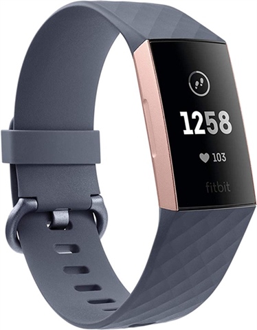 Fitbit Charge 3 Advanced Health Fitness Tracker Grey Rose Gold B